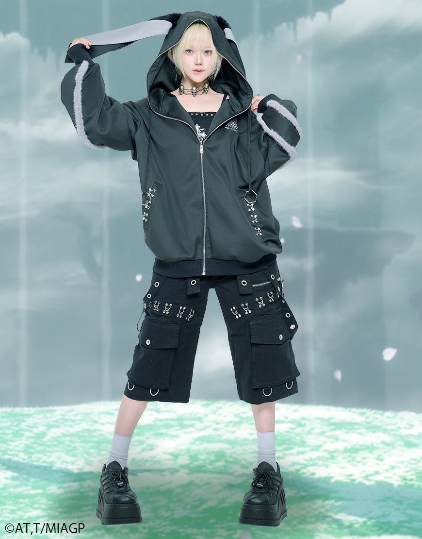 DustDevil【ダストデビル】DustDevil × Nanachi motif Zip-up hoodie/全2色