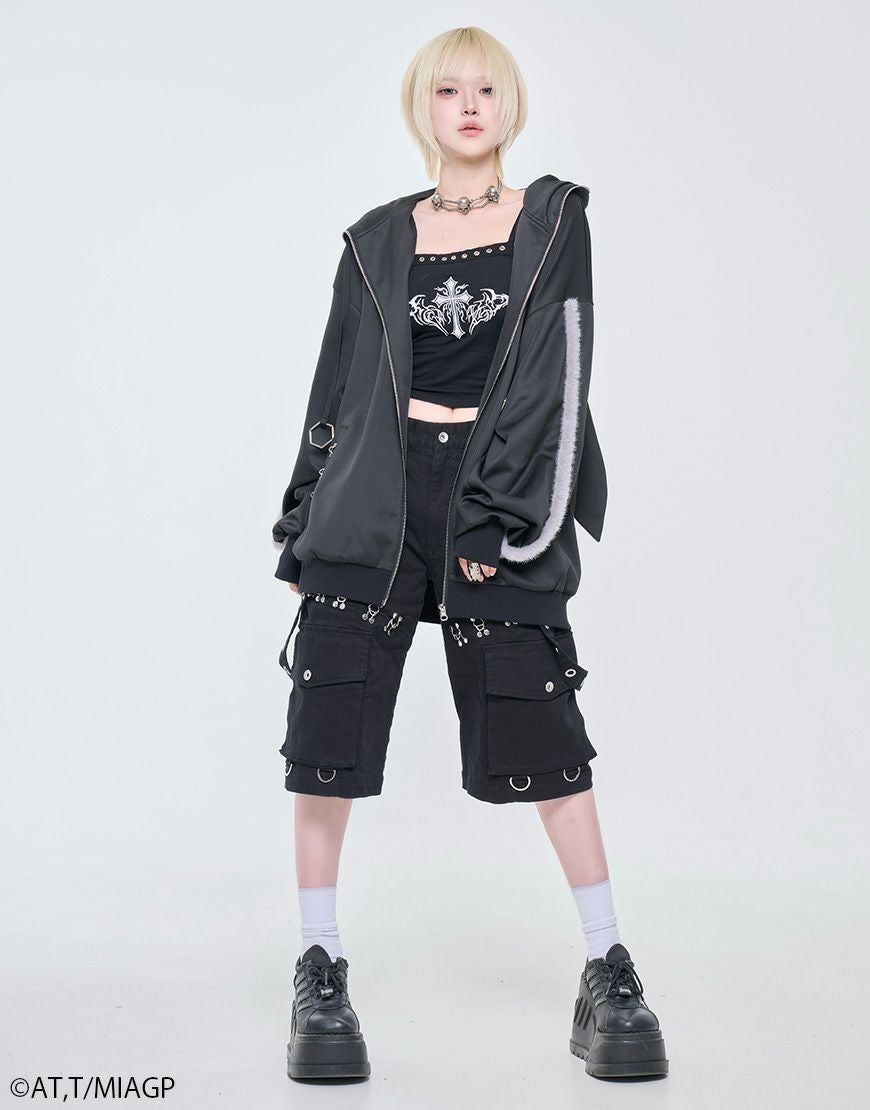 DustDevil【ダストデビル】DustDevil × Nanachi motif Zip-up hoodie/全2色
