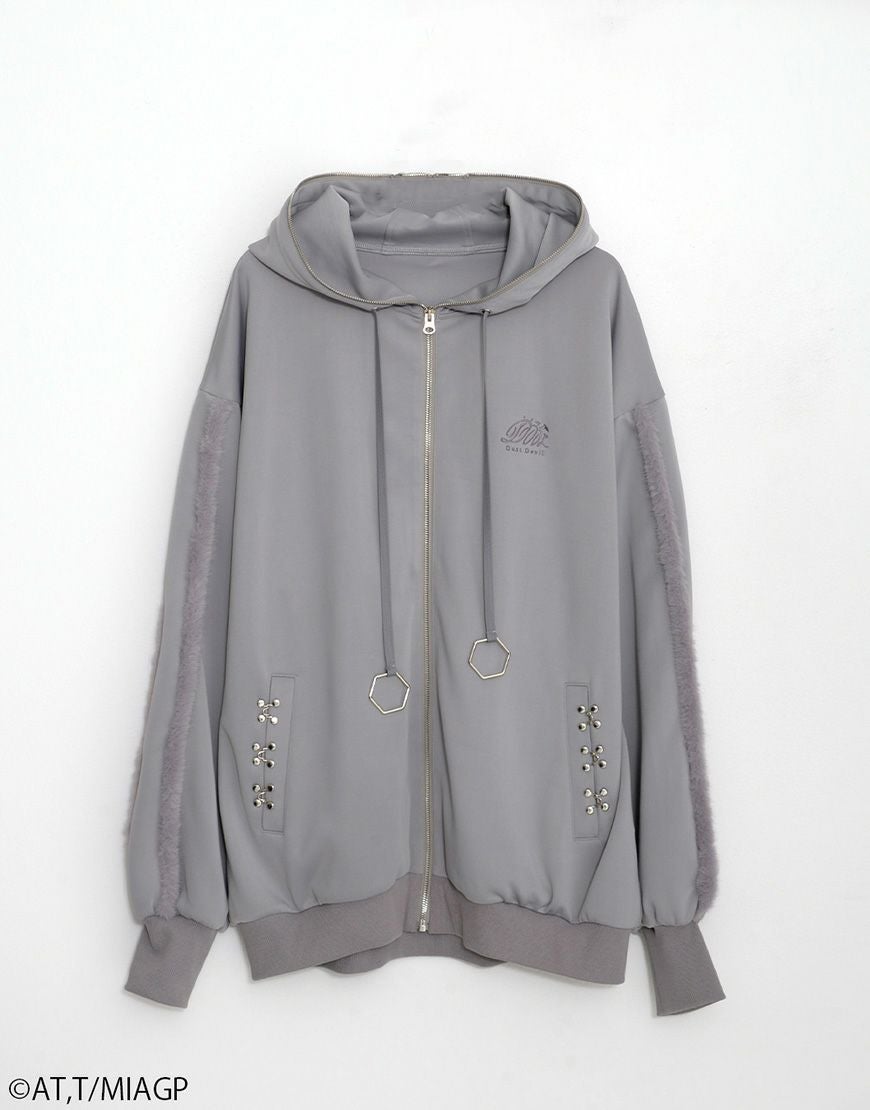 DustDevil【ダストデビル】DustDevil × Nanachi motif Zip-up hoodie/全2色