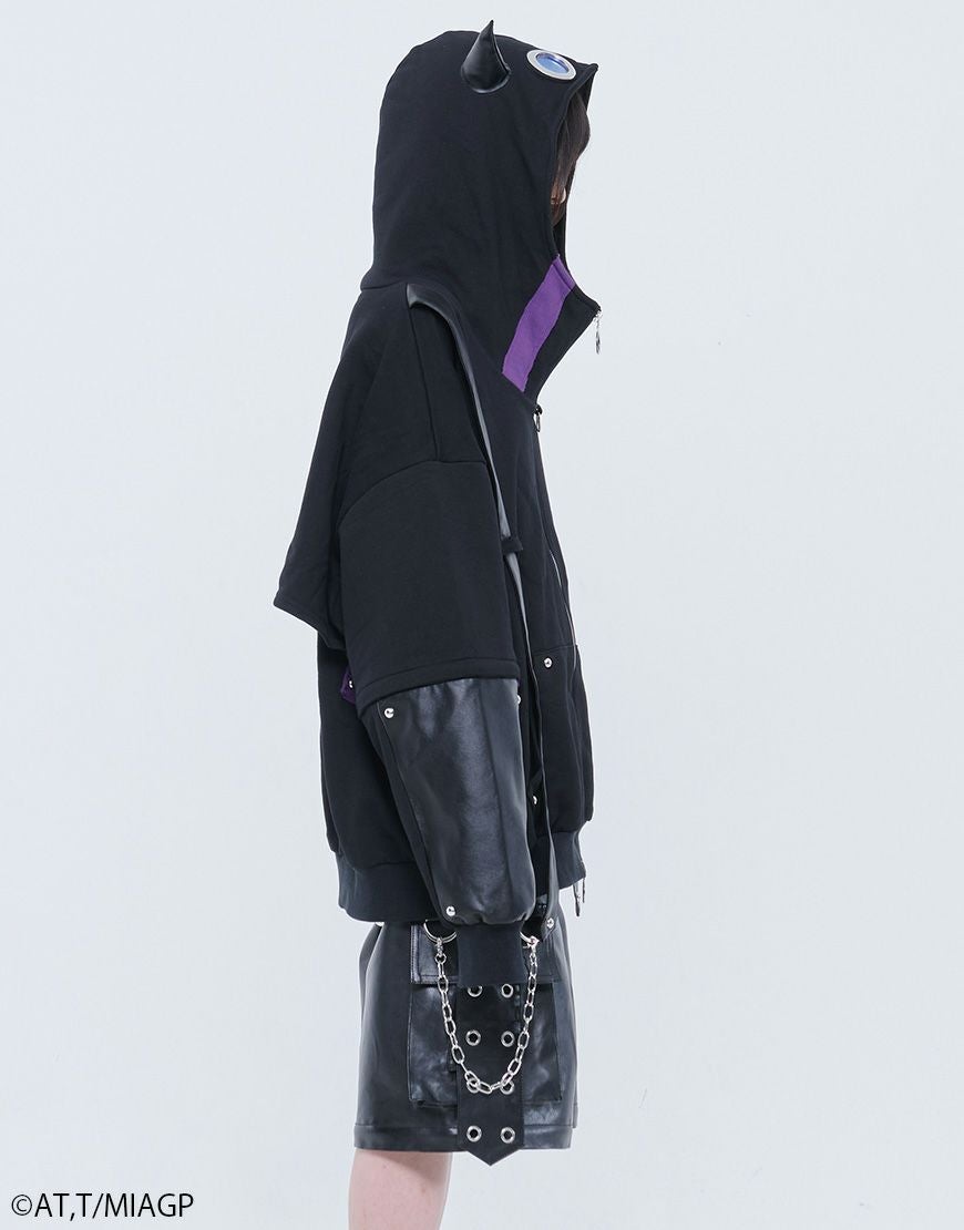 ililil【イルイルイル】ililil × Reg motif Zip-up hoodie/全1色