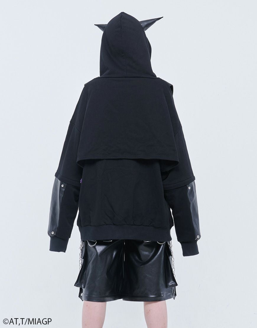 ililil【イルイルイル】ililil × Reg motif Zip-up hoodie/全1色