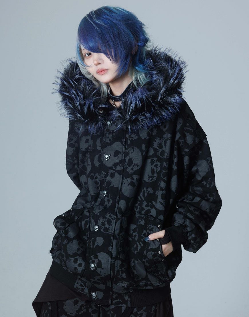 Gamchu【ガムチュ】霧中域（むちゅういき）ファー付きパーカー/全2色