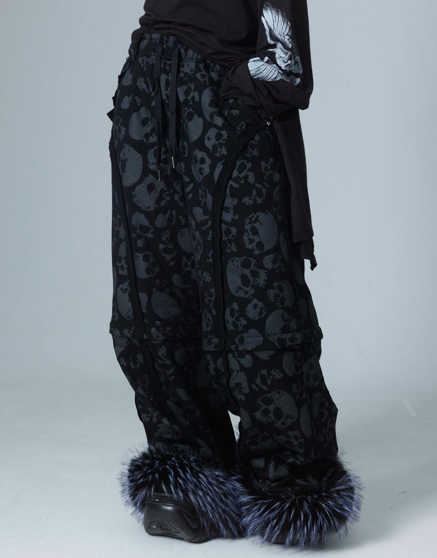 Gamchu【ガムチュ】霧中域（むちゅういき）ファー付きパンツ/全2色