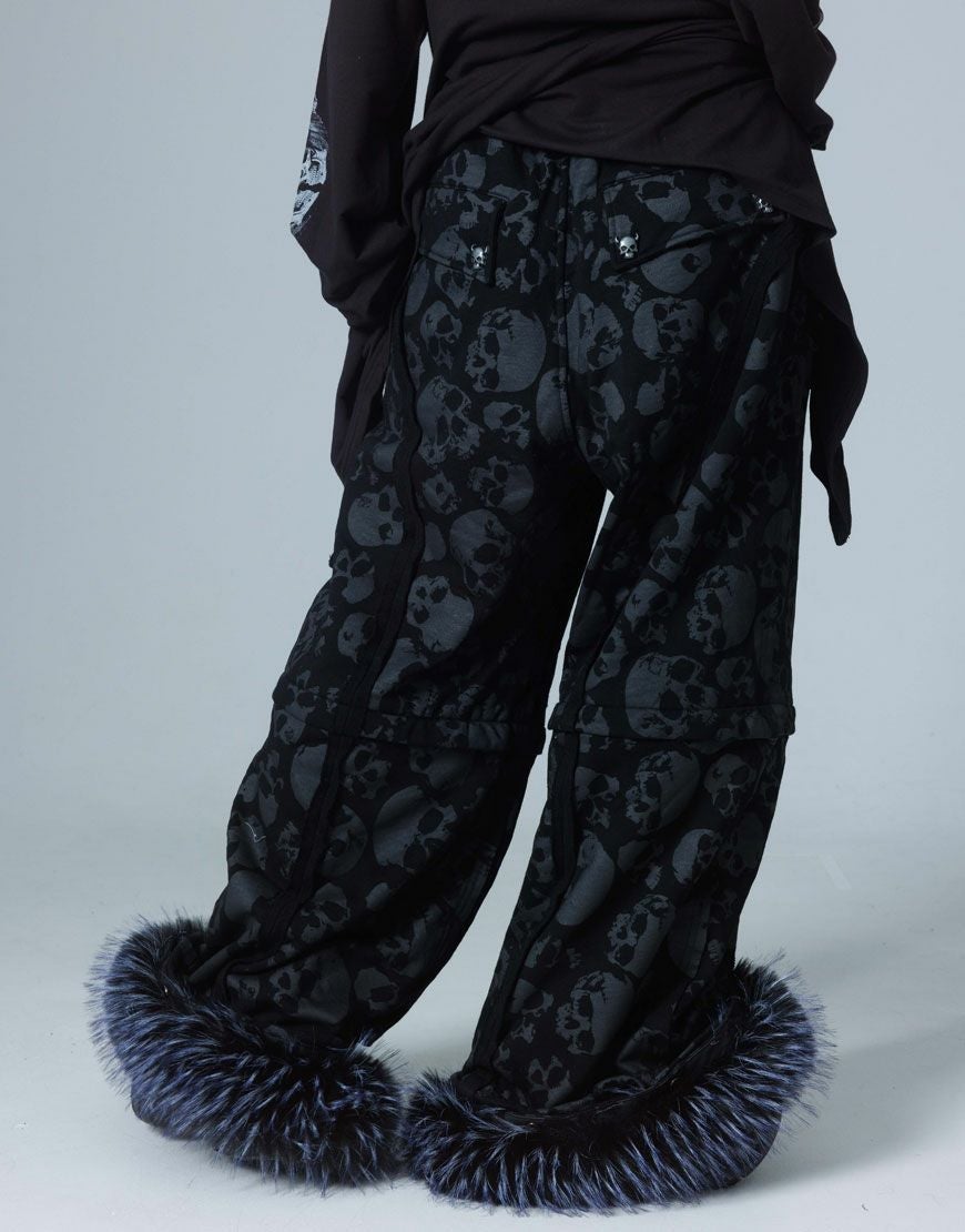 Gamchu【ガムチュ】霧中域（むちゅういき）ファー付きパンツ/全2色