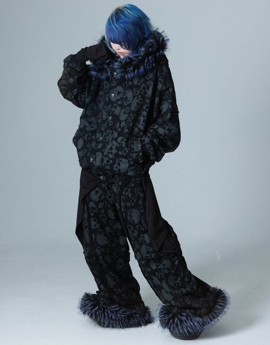 Gamchu【ガムチュ】霧中域（むちゅういき）ファー付きパンツ/全2色