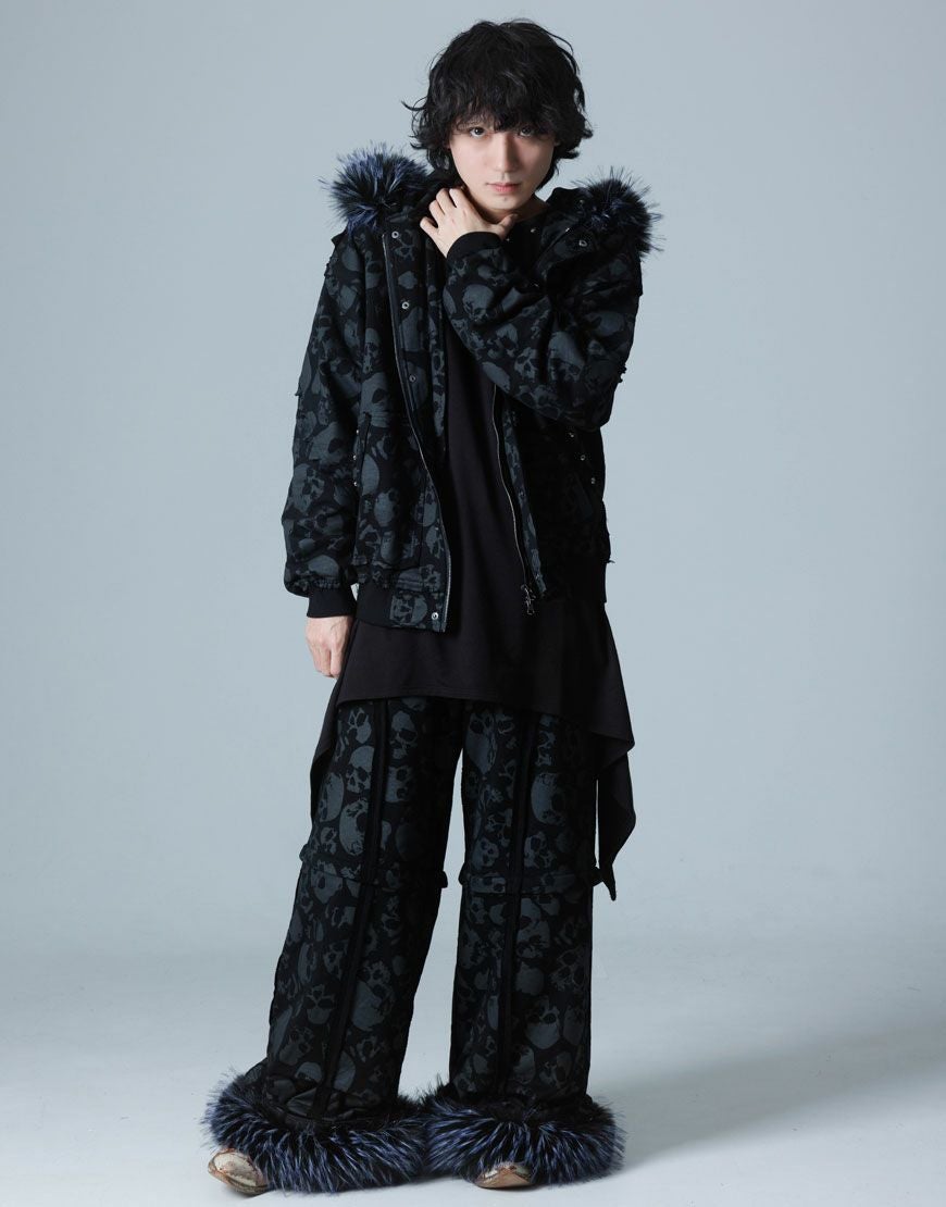 Gamchu【ガムチュ】霧中域（むちゅういき）ファー付きパンツ/全2色