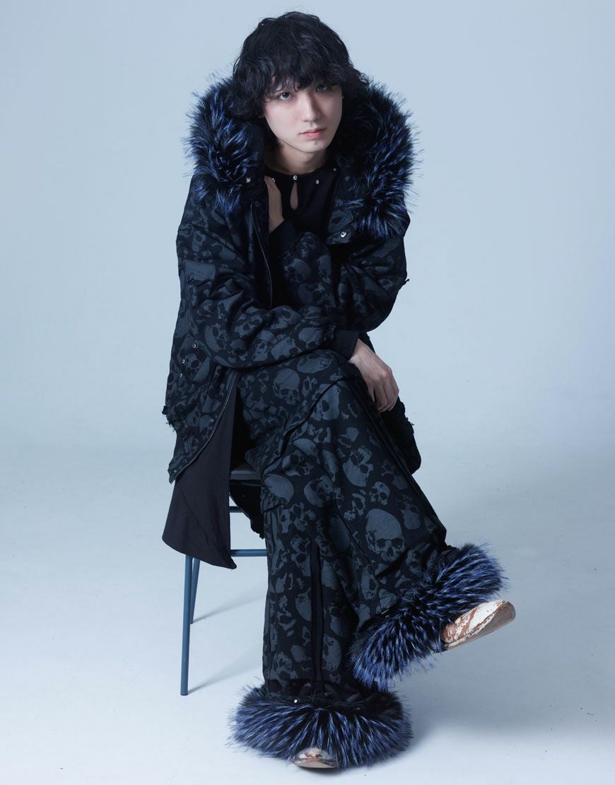 Gamchu【ガムチュ】霧中域（むちゅういき）ファー付きパンツ/全2色