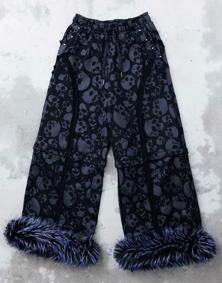 Gamchu【ガムチュ】霧中域（むちゅういき）ファー付きパンツ/全2色