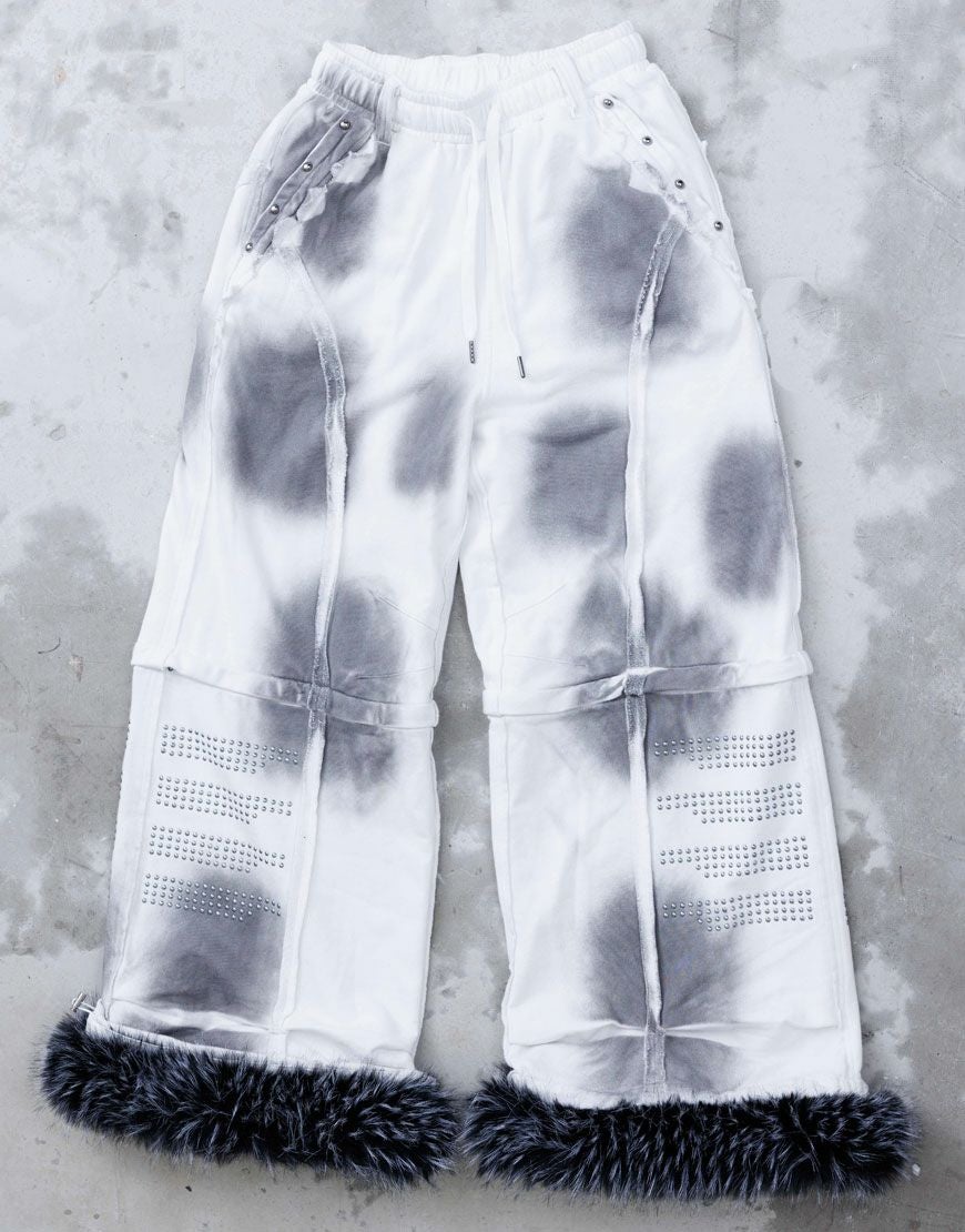 Gamchu【ガムチュ】霧中域（むちゅういき）ファー付きパンツ/全2色