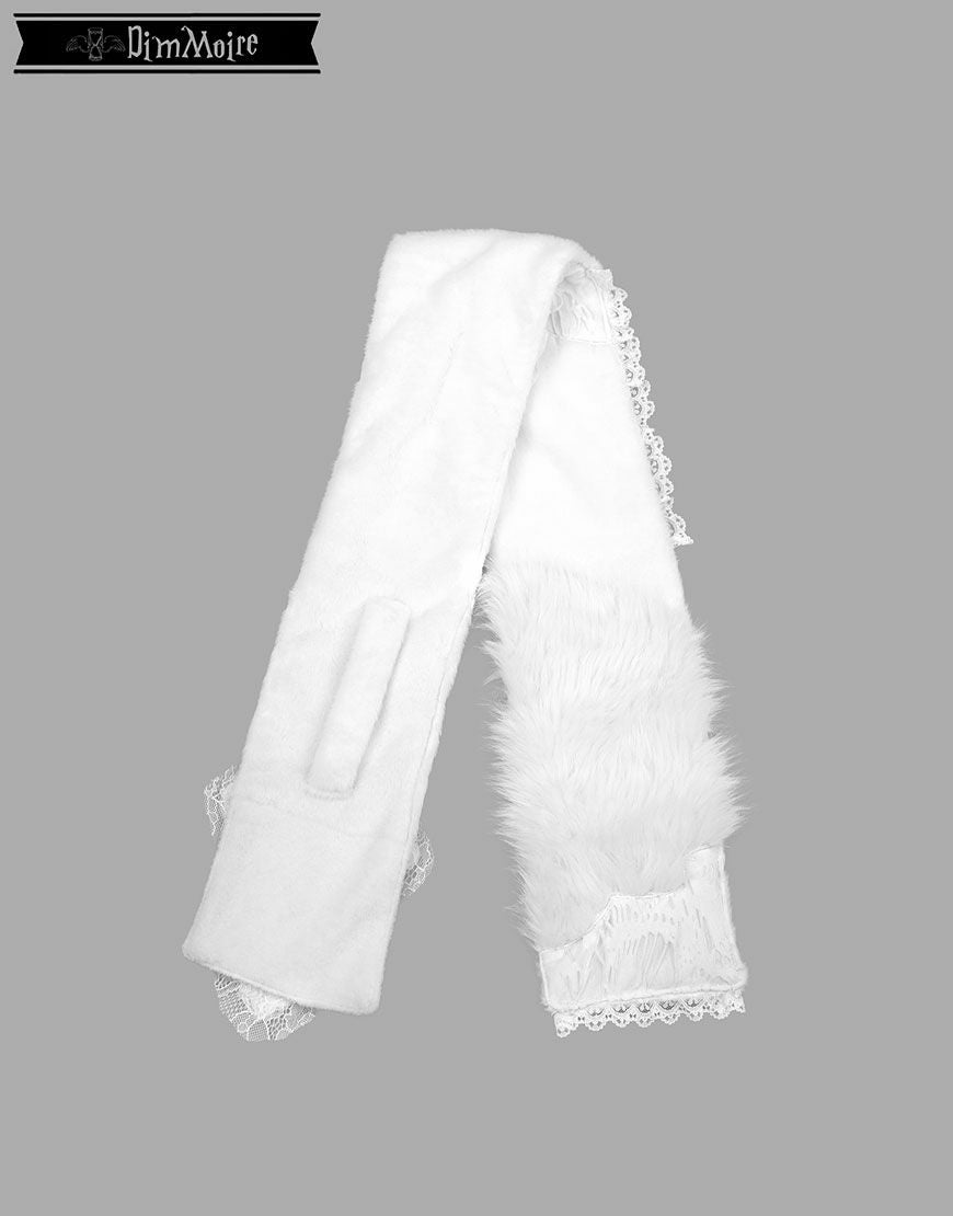 DimMoire【ディムモアール】十字の誓いつぎはぎマフラー/White