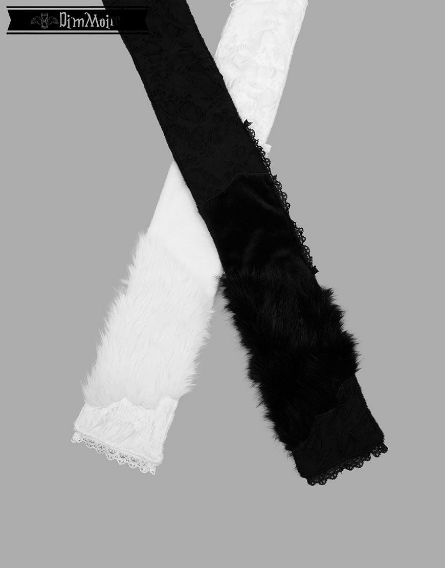 DimMoire【ディムモアール】十字の誓いつぎはぎマフラー/White