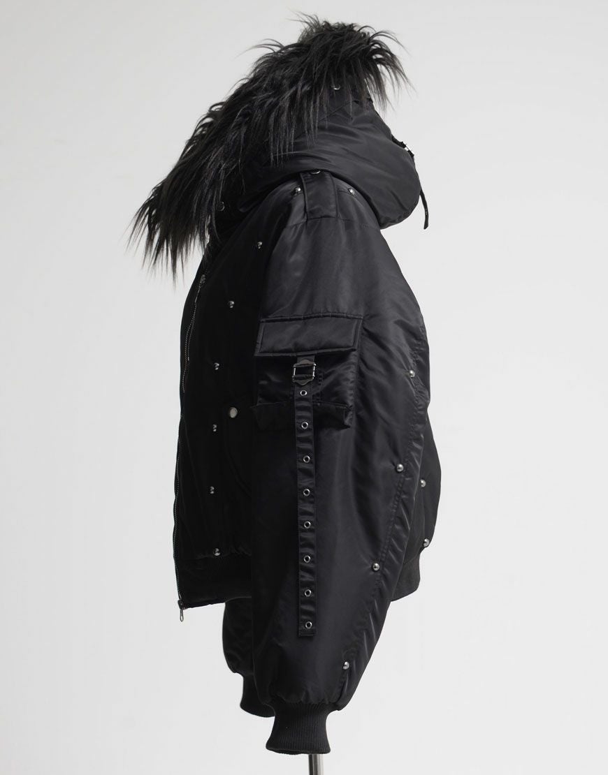 REFLEM【レフレム】スタッズ付きナイロンN2Bジャケット/全2色