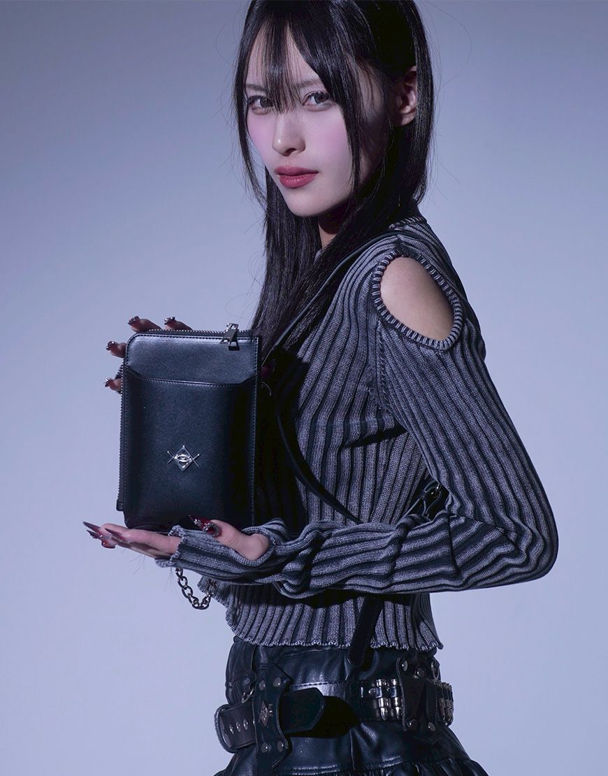 REFLEM【レフレム】ロゴチャーム付きPUレザースマホショルダーバッグ/全2色