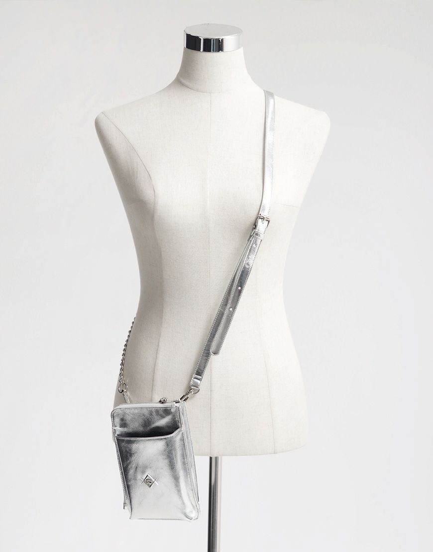 REFLEM【レフレム】ロゴチャーム付きPUレザースマホショルダーバッグ/全2色