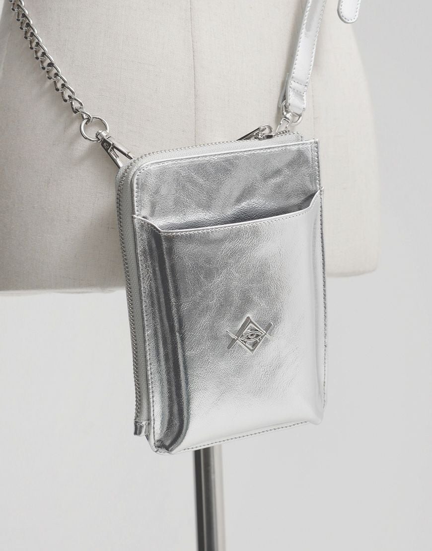 REFLEM【レフレム】ロゴチャーム付きPUレザースマホショルダーバッグ/全2色