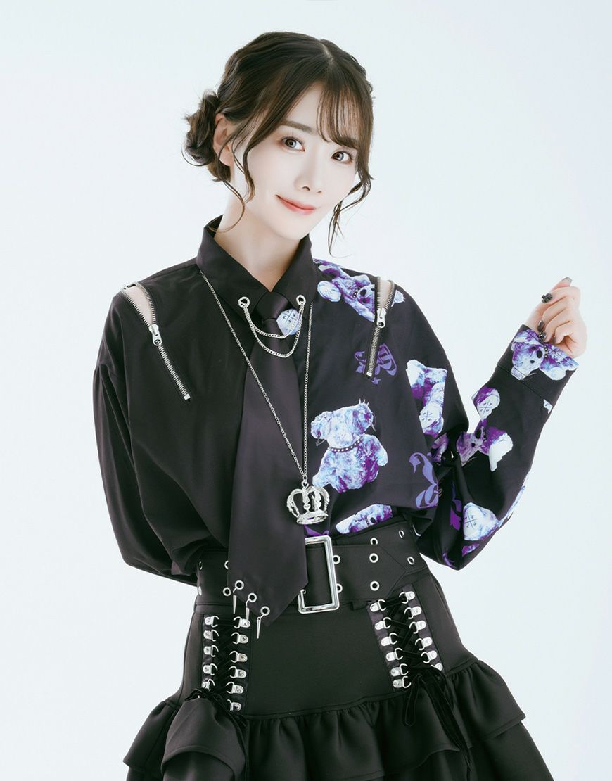 TRAVAS TOKYO【トラバストーキョー】ネクタイ付きバイカラー長袖シャツ