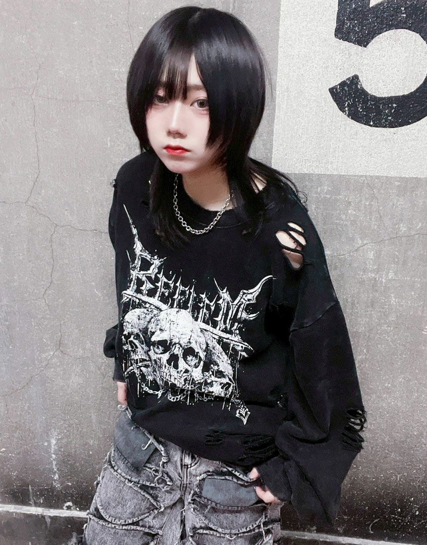 DimMoire【ディムモアール】ニットジャージトップス/Black