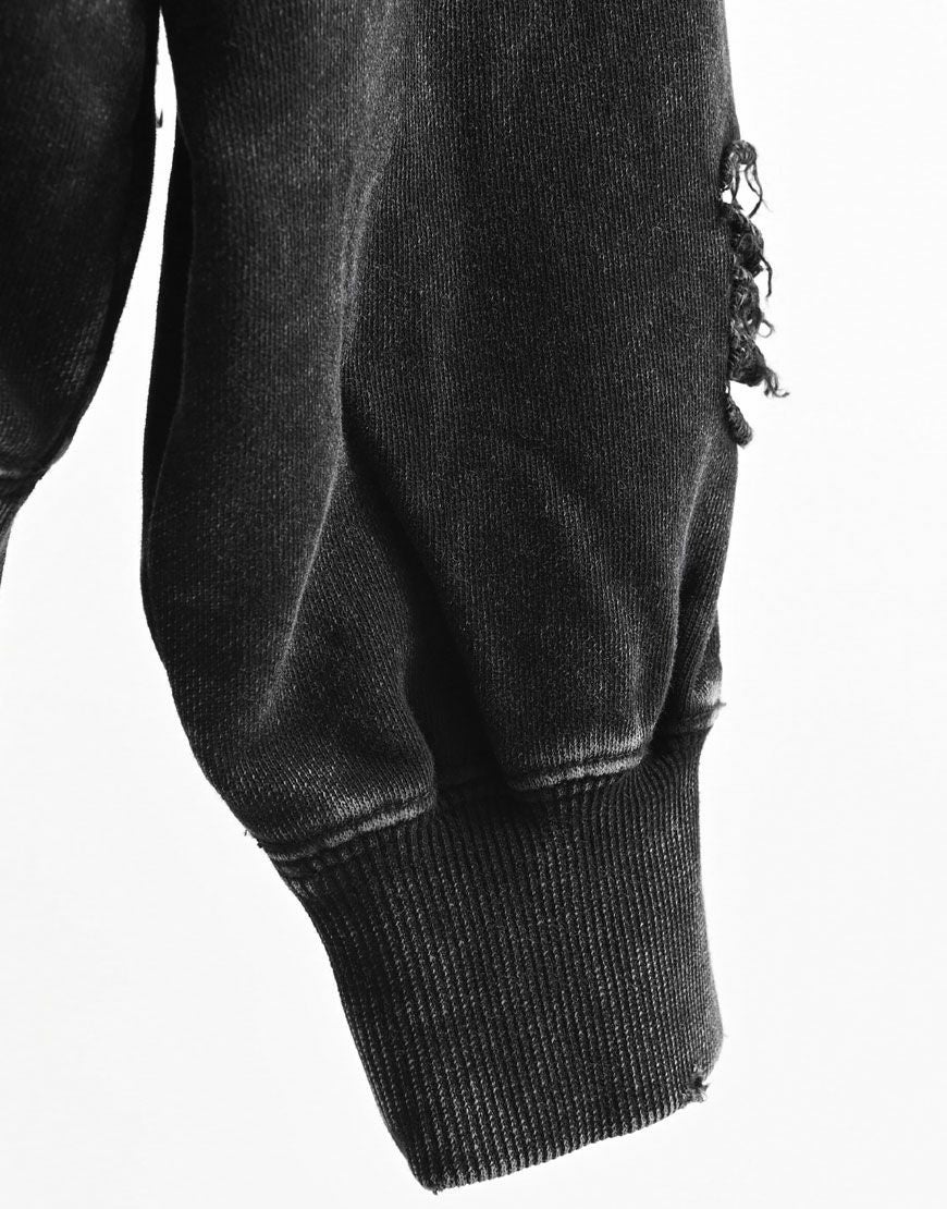 REFLEM【レフレム】スカルプリントダメージスウェット/全2色