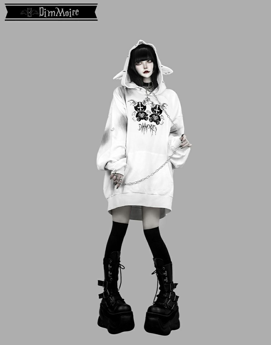 DimMoire【ディムモアール】Dmy BIGフーディ/White