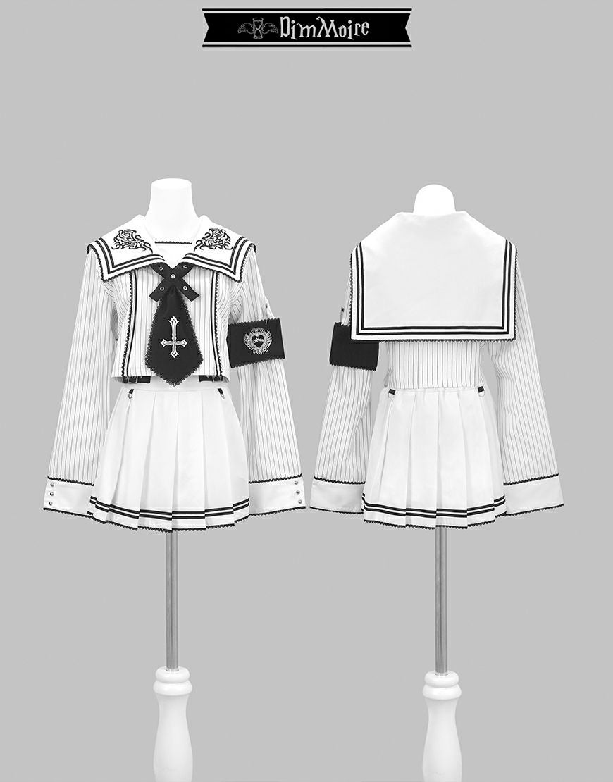 DimMoire【ディムモアール】DimMoire学園セーラーSETUP/White
