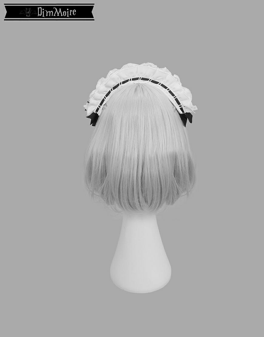 DimMoire【ディムモアール】メイドヘアアクセサリー/Black×White