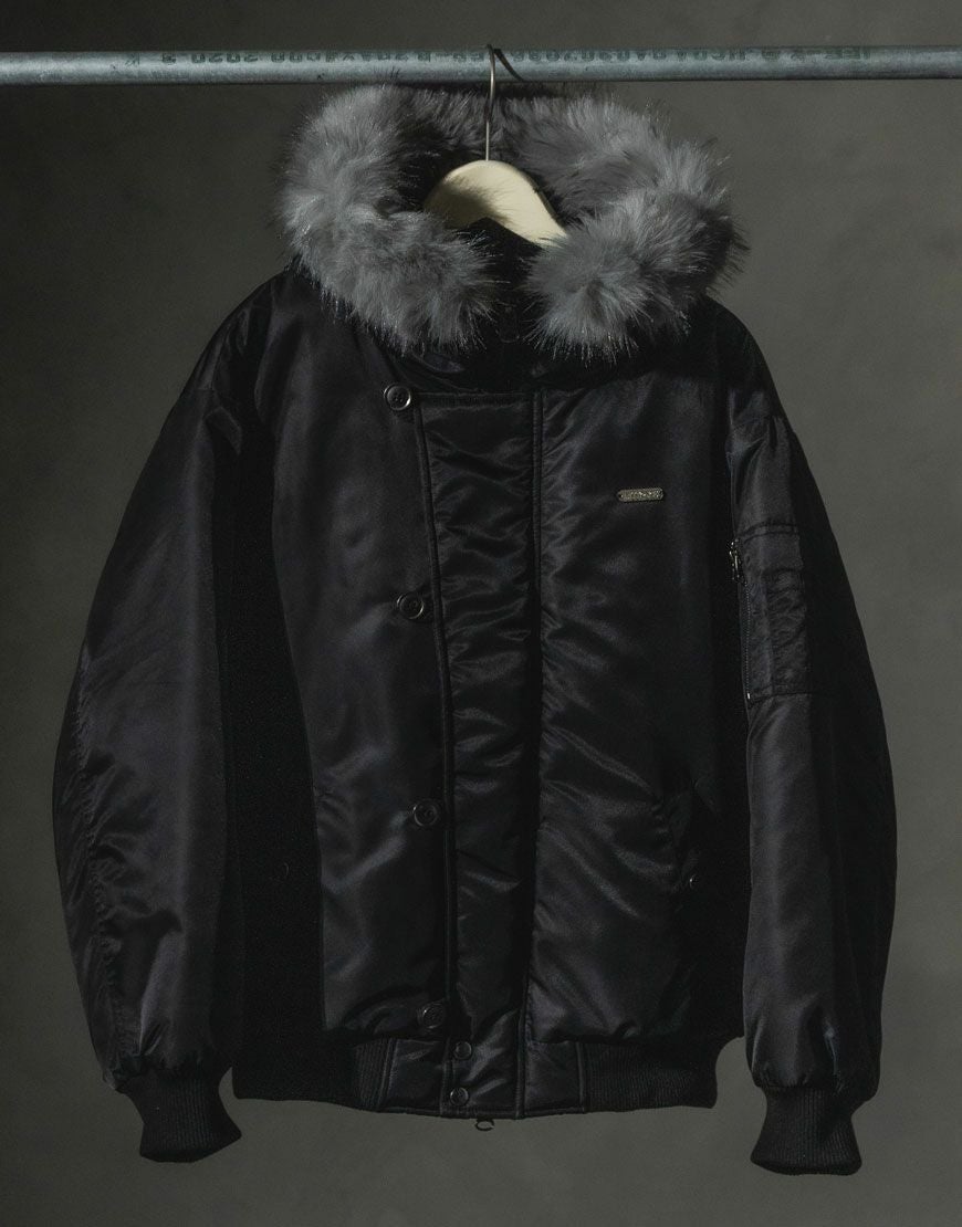 A:LLIONCE【アライアンス】FUR HOODED N-2B JACKET/全1色