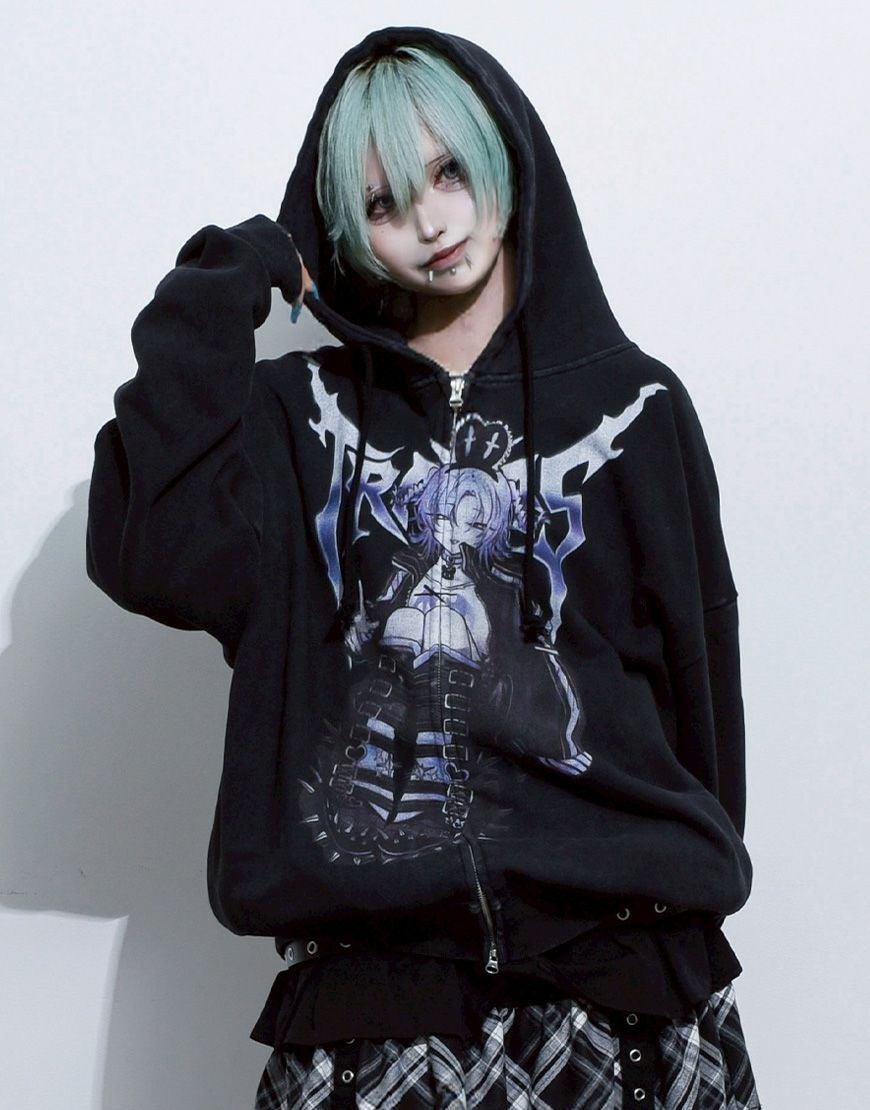 TRAVAS TOKYO【トラバストーキョー】「.」コラボイラスト加工ジップ