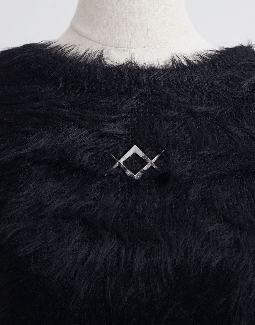 REFLEM【レフレム】ロゴリベットフェザーヤーンニット/全2色