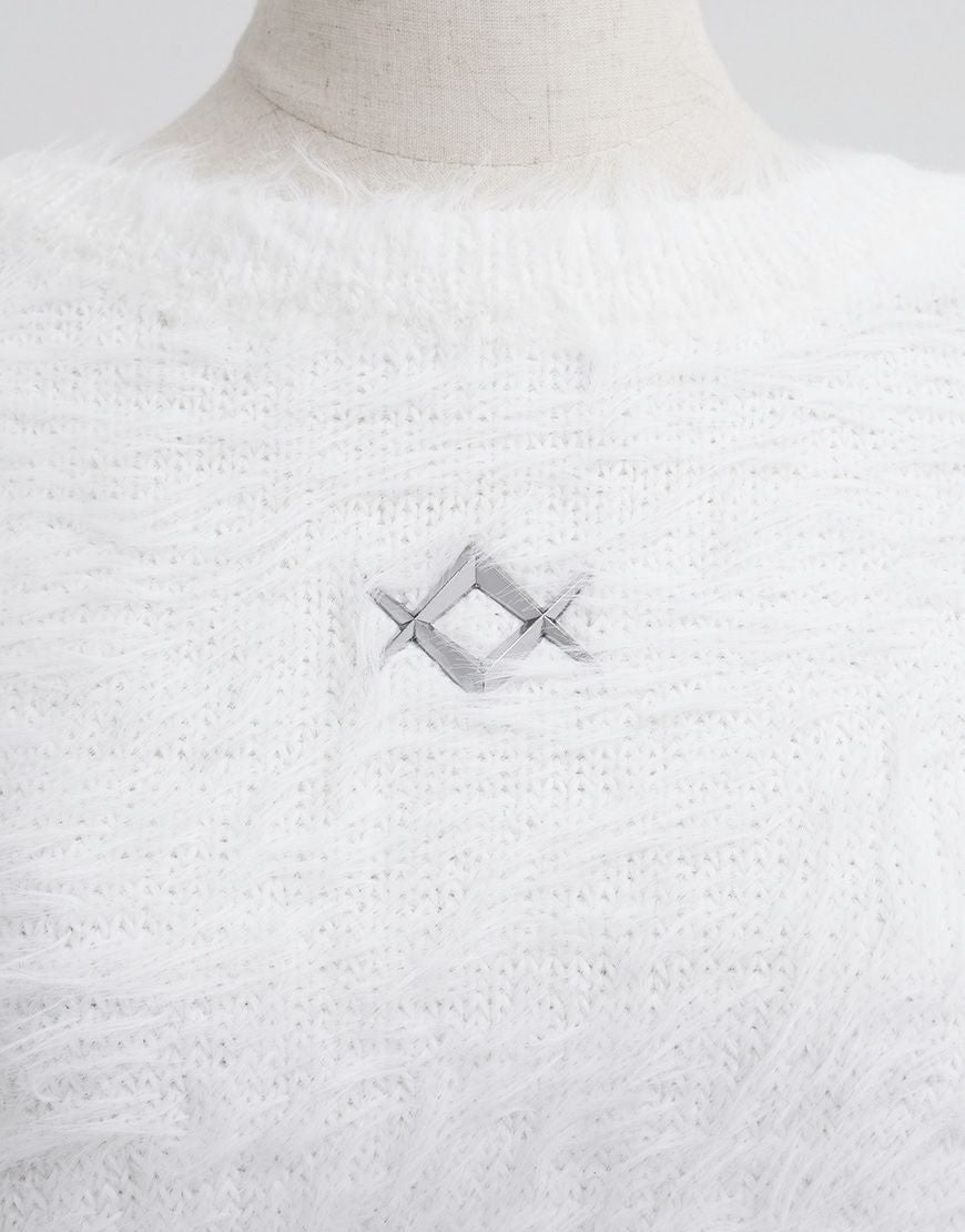 REFLEM【レフレム】ロゴリベットフェザーヤーンニット/全2色