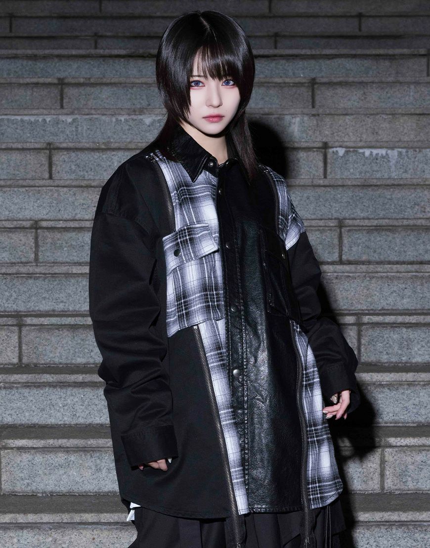 DimMoire【ディムモアール】Gothic学園ボンテ―ジシャツ/Black