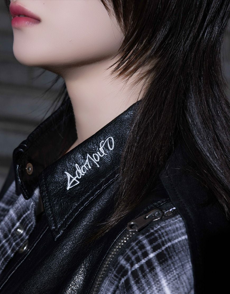 AdaNous【アダナス】mixed-material shirt/全2色