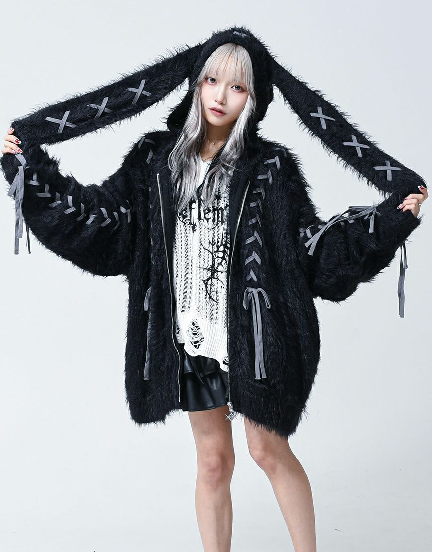 DimMoire【ディムモアール】ニットジャージトップス/Black