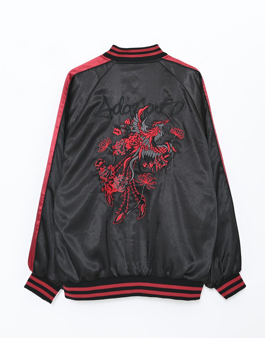 【値下げ】AdaNous【アダナス】スカジャンBlack×Red(黒×赤) AdaNous【アダナス】peony painting longshirt/全2色