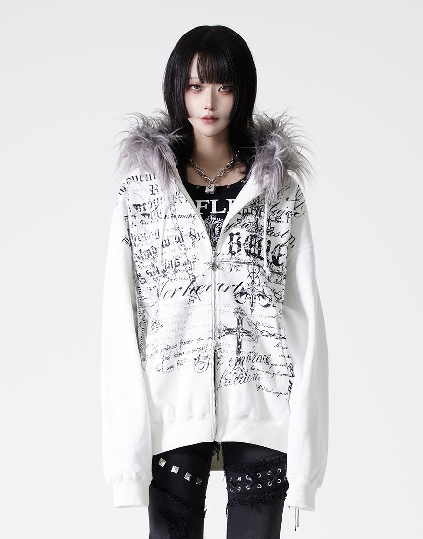 REFLEM【レフレム】タイポグラフィジップファーパーカー/全2色