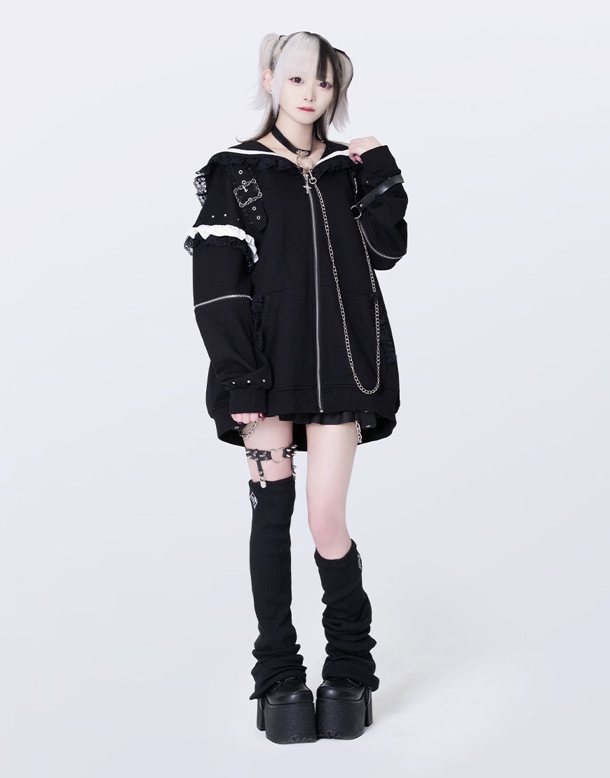 TRAVAS TOKYO【トラバストーキョー】セーラーカラーセパレートジップ TRAVAS TOKYO【トラバストーキョー】セーラーカラーセパレートジップ