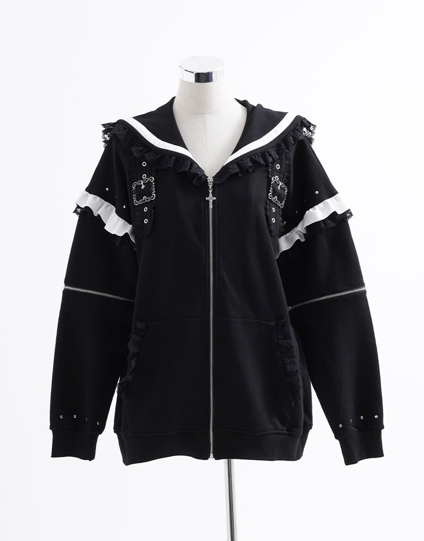 ari様　familiarセーラー風トップス　飛行機ロンT 2枚セット セーラー服 伝統美学 セーラー風長袖トップス 長袖 トップス/ブラウス