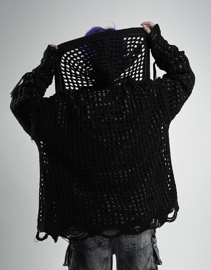 REFLEM【レフレム】フリンジニットジップパーカー/全2色