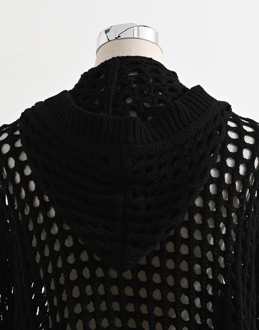 REFLEM【レフレム】フリンジニットジップパーカー/全2色