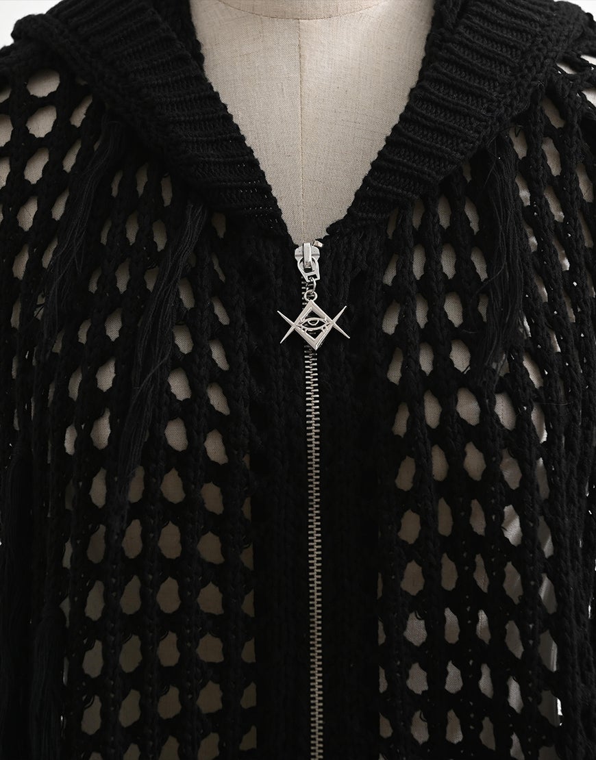 REFLEM【レフレム】フリンジニットジップパーカー/全2色