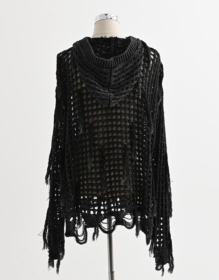 REFLEM【レフレム】フリンジニットジップパーカー/全2色