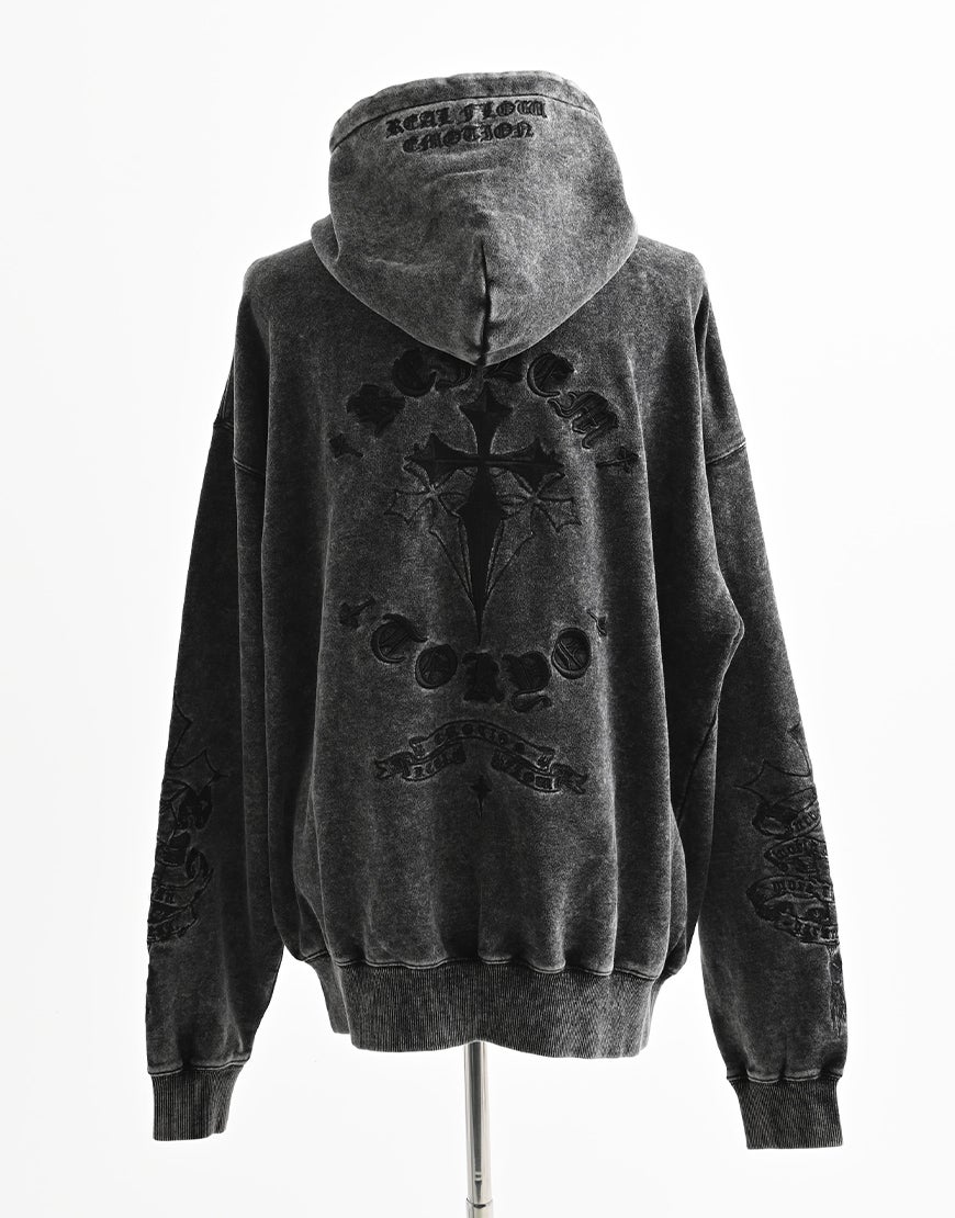 REFLEM【レフレム】クロス刺繍ジップアップパーカー/全3色