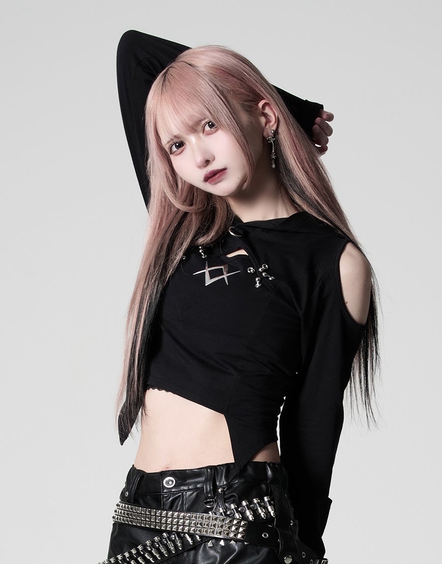 DimMoire【ディムモアール】超ロングスリーブニットII/White