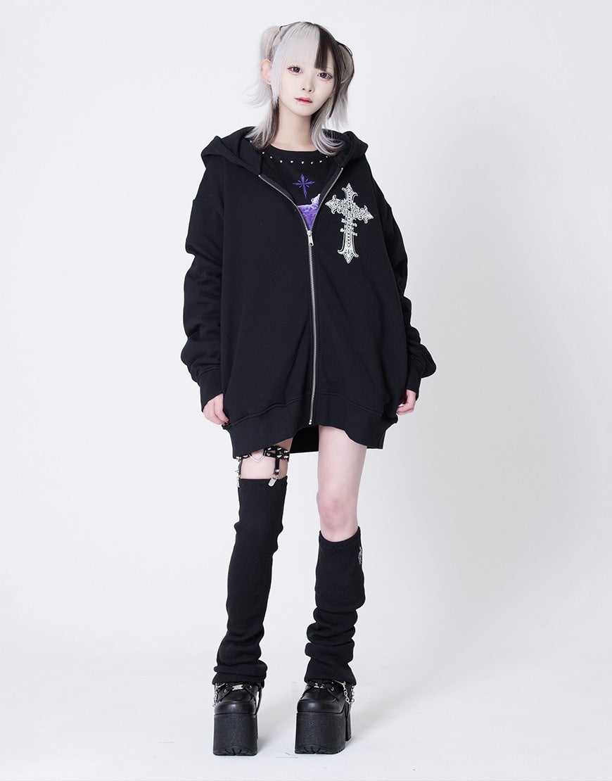 TRAVAS TOKYO【トラバストーキョー】クマ耳ジップアップパーカー/全3色 TRAVAS TOKYO【トラバストーキョー】クマ耳ジップアップパーカー/全3色