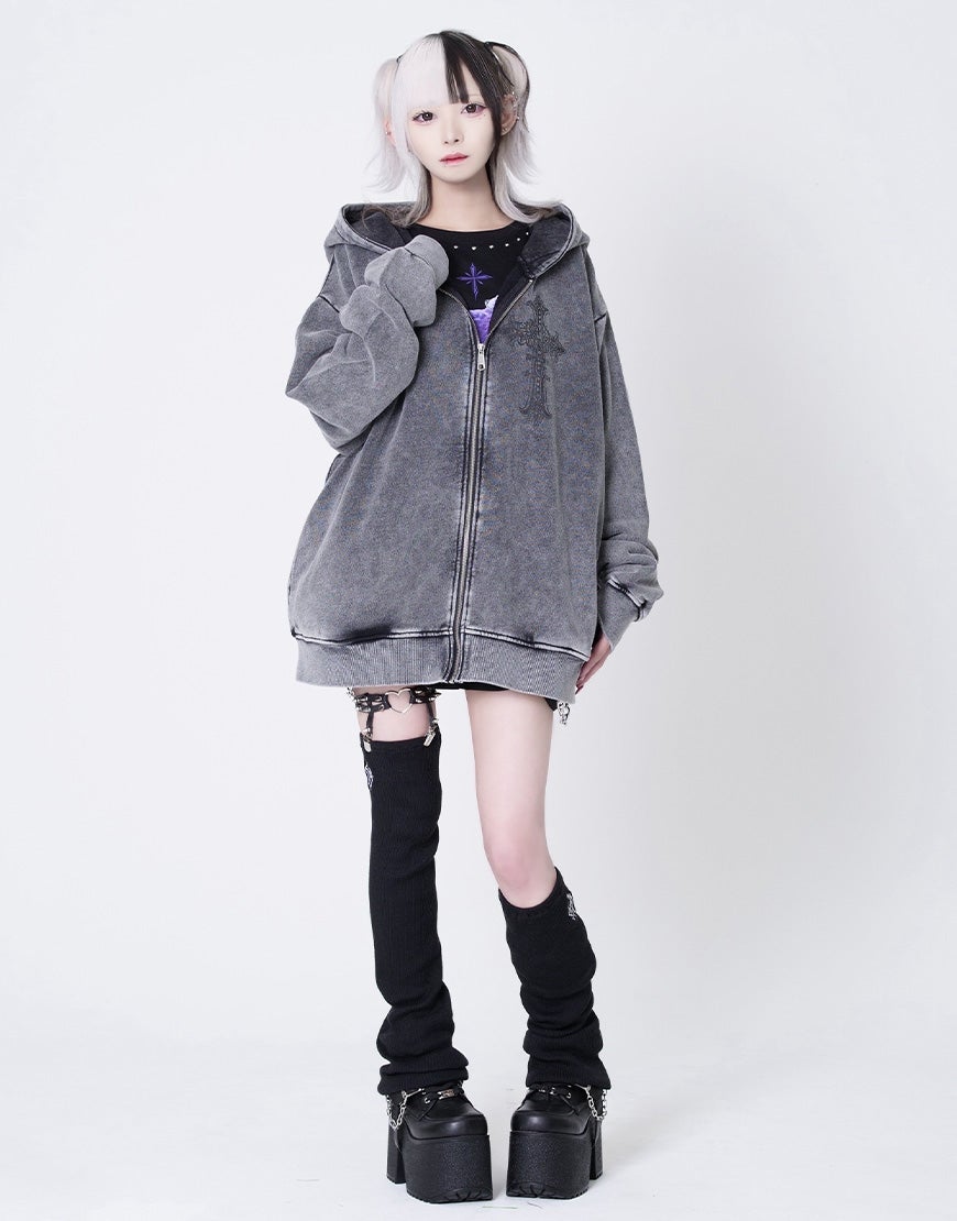 TRAVAS TOKYO【トラバストーキョー】クマ耳ジップアップパーカー/全3色