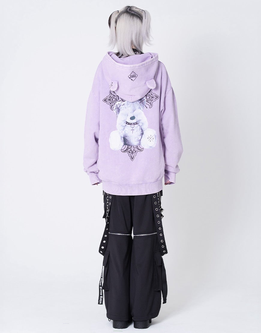 TRAVAS TOKYO【トラバストーキョー】クマ耳ジップアップパーカー/全3色