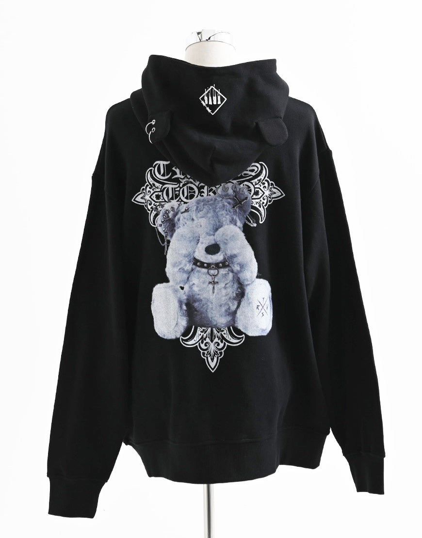 TRAVAS TOKYO【トラバストーキョー】クマ耳ジップアップパーカー/全3色