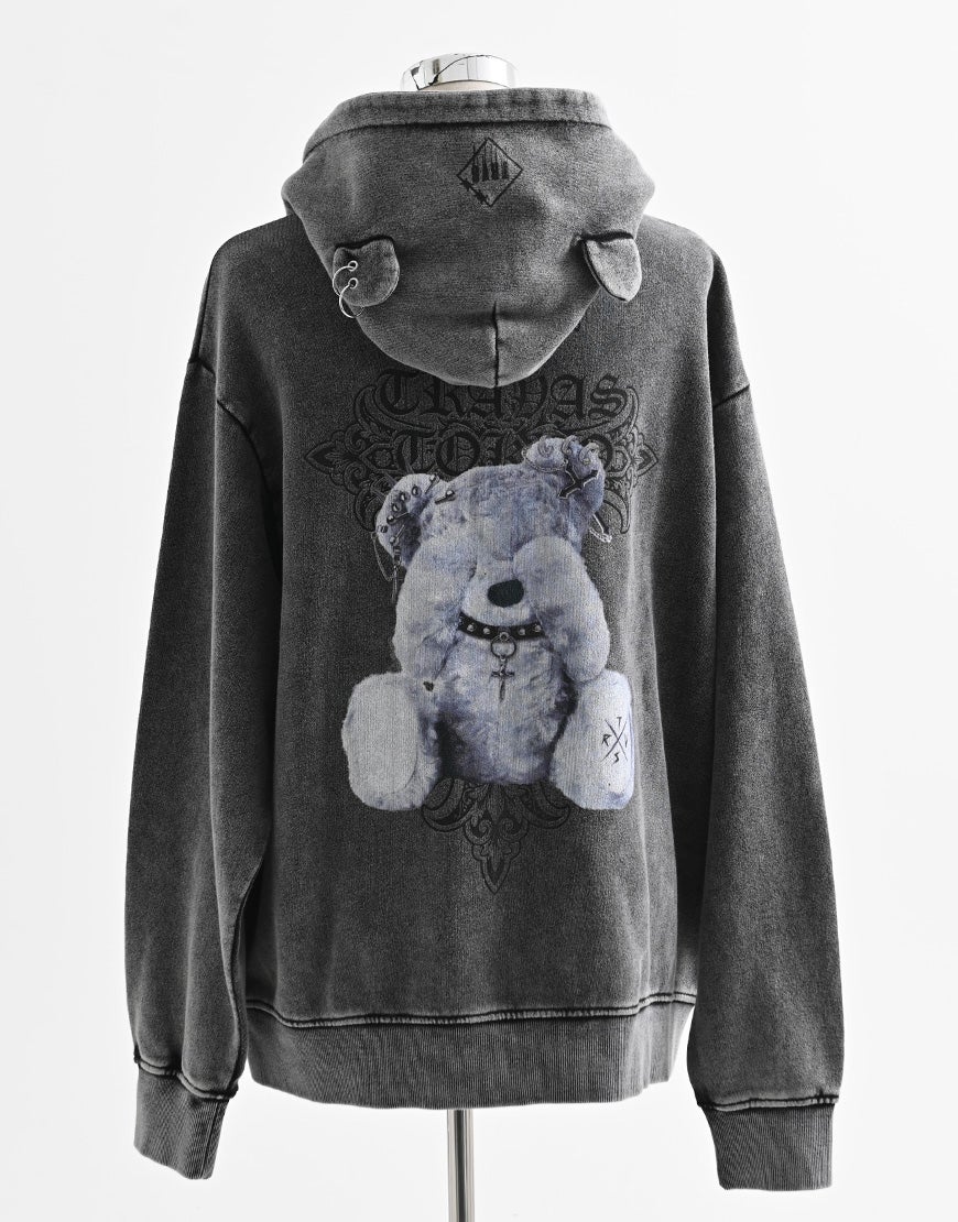 TRAVAS TOKYO【トラバストーキョー】クマ耳ジップアップパーカー/全3色