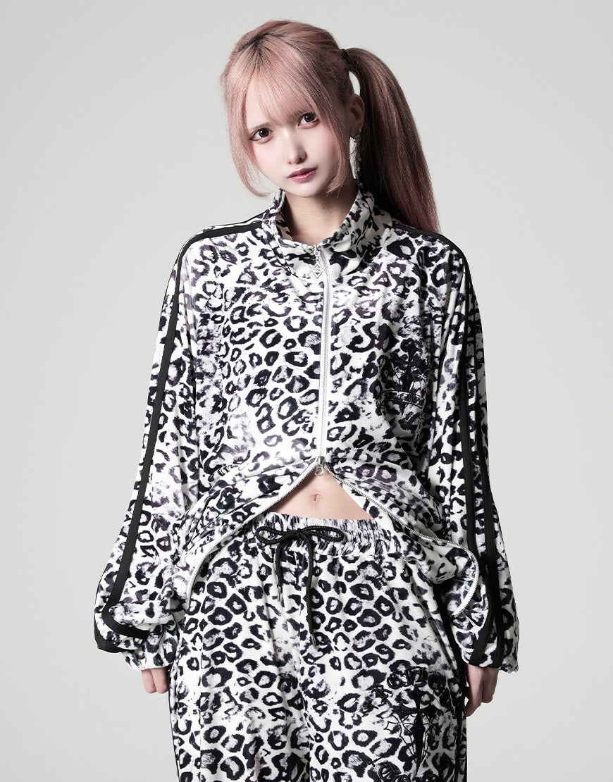 REFLEM【レフレム】クロス刺繍ベロアトラックジャケット/全3色