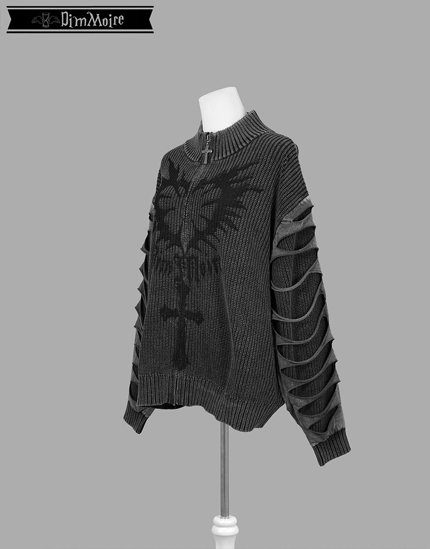DimMoire Exposed Spineニットブルゾン チャコール 000000002190-02.jpg?size=l&w=