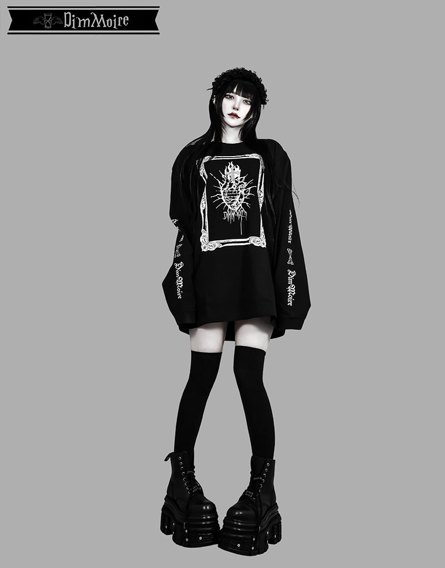 DimMoire HeartCore ロンT カットソー 黒 白  REFLEM DimMoire HeartCore ロンT - メルカリ